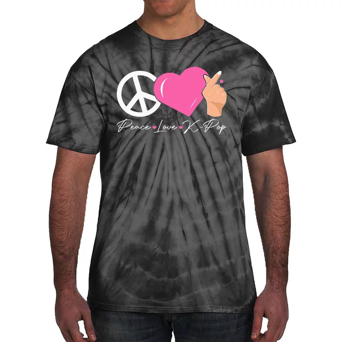 Peace Love Kpop Cute Kpop Music Anime Lover Tie-Dye T-Shirt