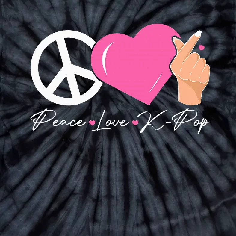 Peace Love Kpop Cute Kpop Music Anime Lover Tie-Dye T-Shirt