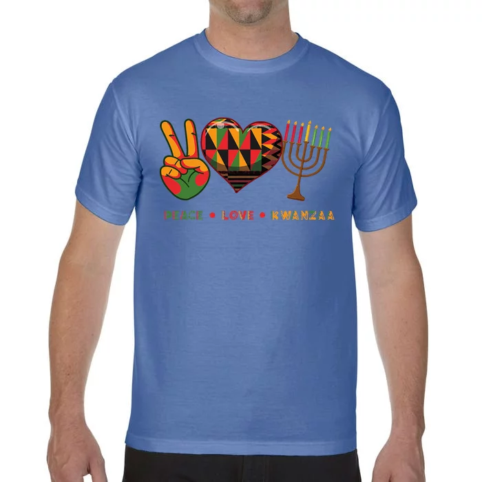 Peace Love Kwanzaa African American Heritage Happy Kwanzaa Comfort Colors T-Shirt