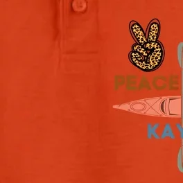 Peace Love Kayak Heart Kayaker Canoeing Paddling Boating Gift Dry Zone Grid Performance Polo