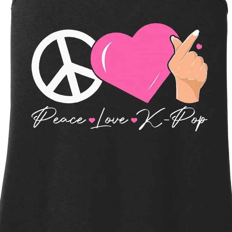 Peace Love Kpop Cute Kpop Music Anime Lover Ladies Essential Tank