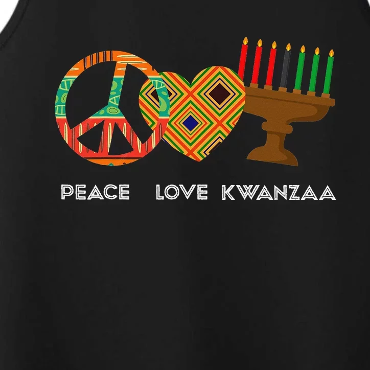 Peace Love Kwanzaa African American Celebration Performance Tank