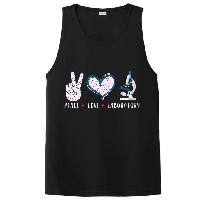 Peace Love Laboratory Lab Research Gifts Performance Tank