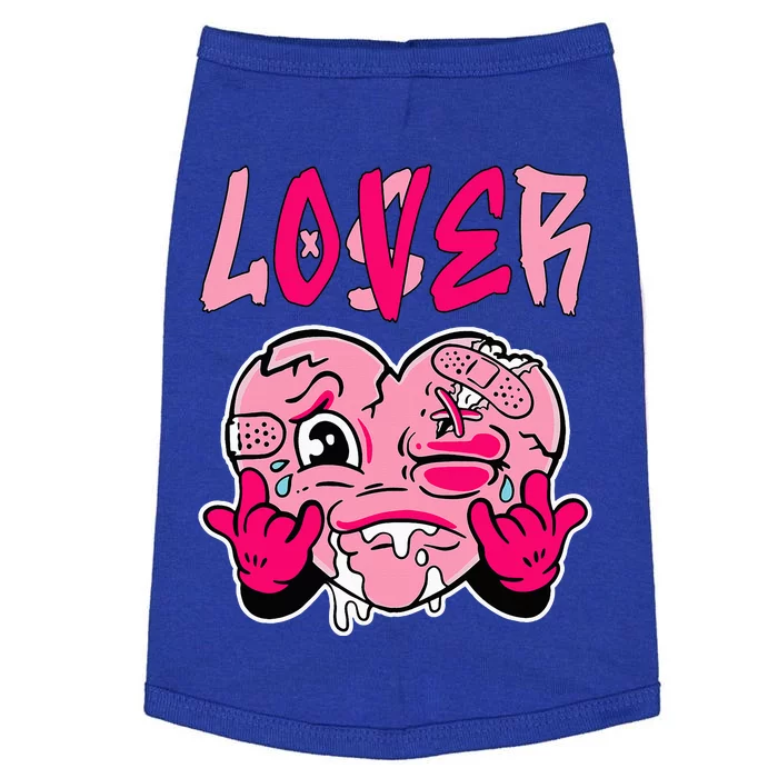 Pink Loser Lover Pink Drip Heart Matching Outfit Doggie Tank