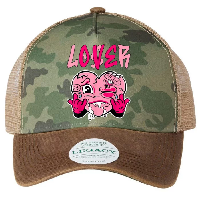 Pink Loser Lover Pink Drip Heart Matching Outfit Legacy Tie Dye Trucker Hat