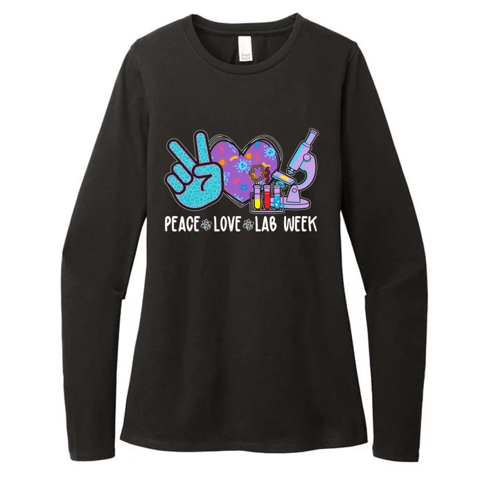 Peace Love Lab Week Science Fan Womens CVC Long Sleeve Shirt