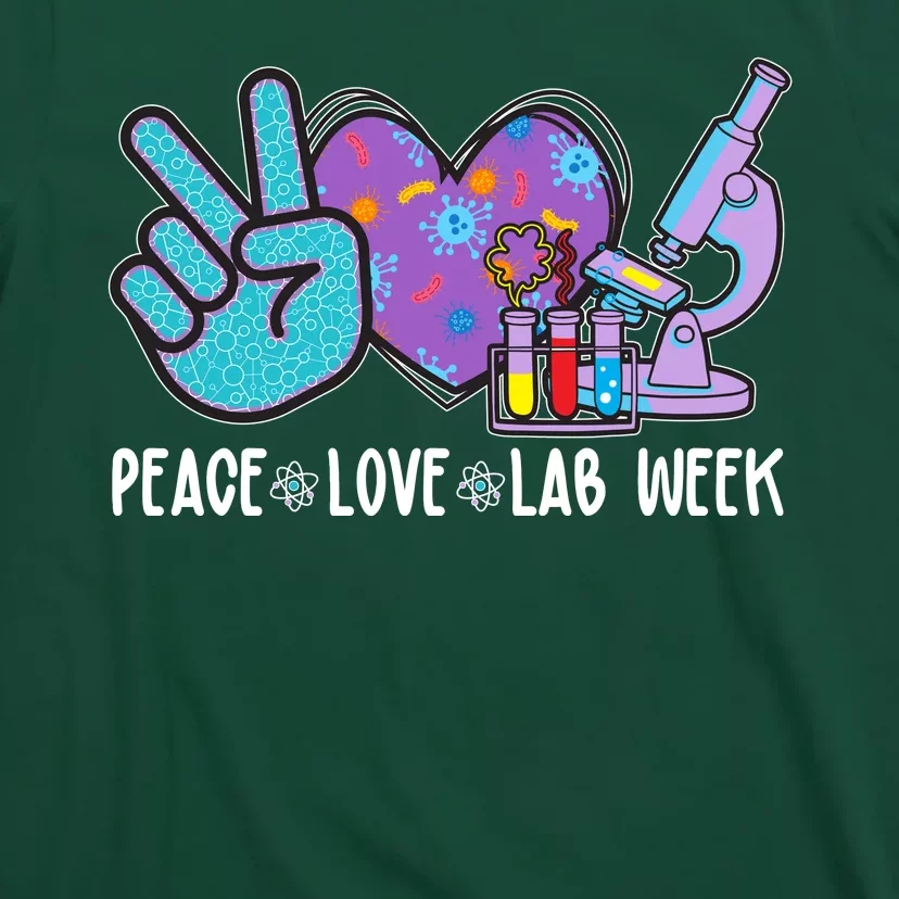 Peace Love Lab Week Science Fan T-Shirt