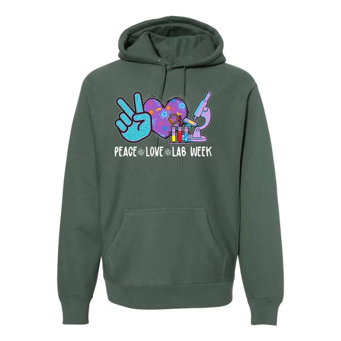 Peace Love Lab Week Science Fan Premium Hoodie