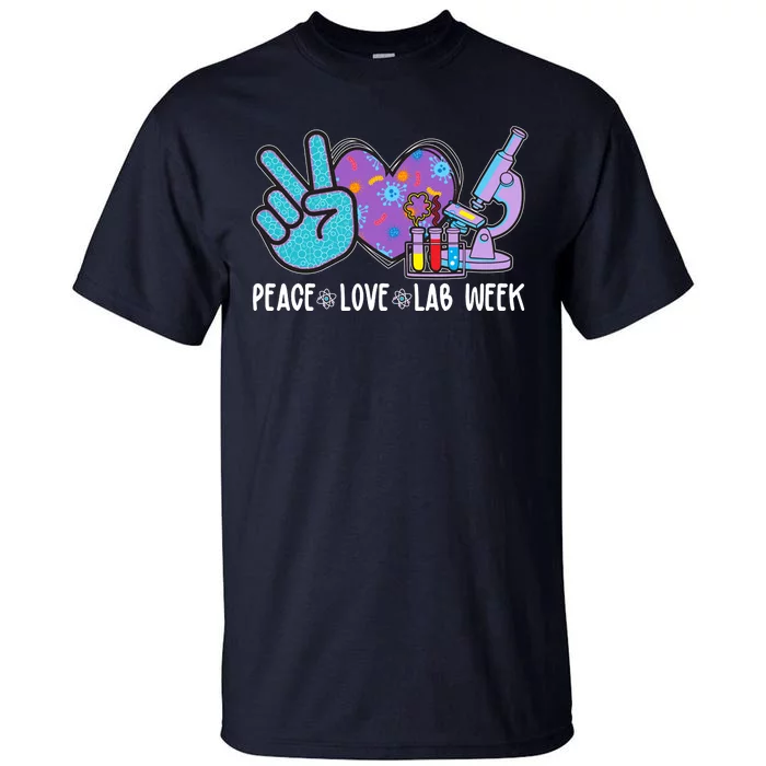 Peace Love Lab Week Science Fan Tall T-Shirt