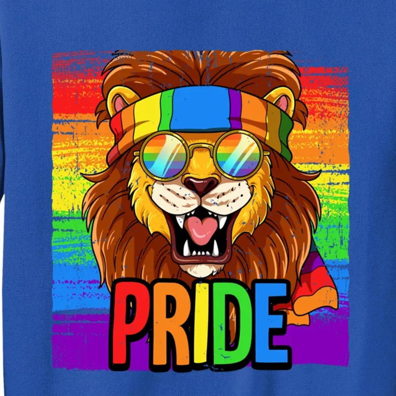 Pride Lion Lgbtq Rainbow Flag Pride Month Gift Sweatshirt