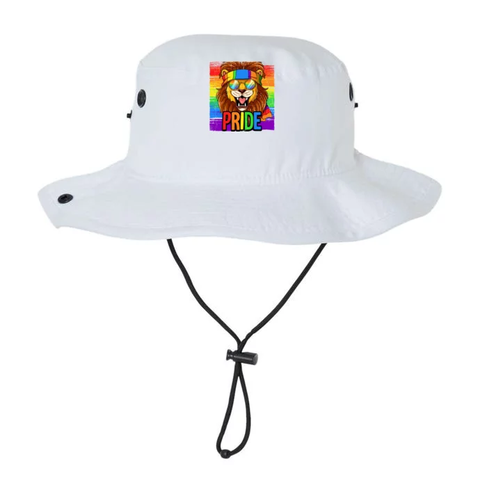 Pride Lion Lgbtq Rainbow Flag Pride Month Gift Legacy Cool Fit Booney Bucket Hat