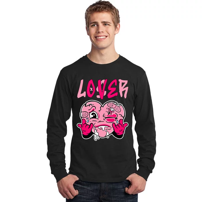 Pink Loser Lover Pink Drip Heart Matching Outfit Tall Long Sleeve T-Shirt