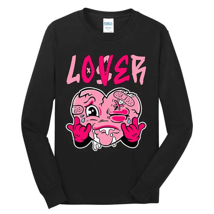 Pink Loser Lover Pink Drip Heart Matching Outfit Tall Long Sleeve T-Shirt