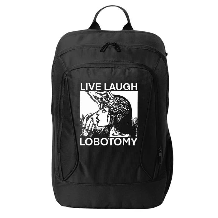 Punkwithacamera Live Laugh Lobotomy Spade Ink City Backpack