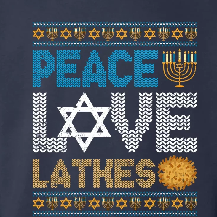 Peace Love Latkes Funny Hanukkah Chanukah Jewish Funny Gifts Toddler Hoodie