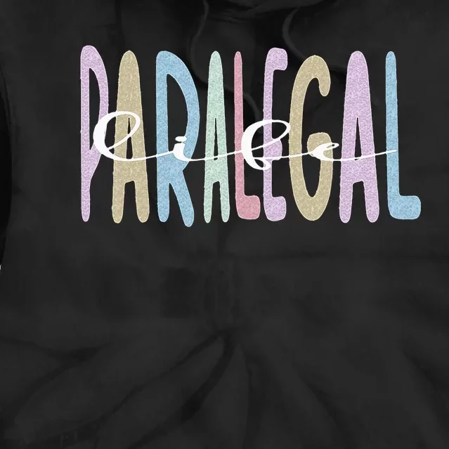 Paralegal Life Law Attorney Assistant Paralegal Tie Dye Hoodie