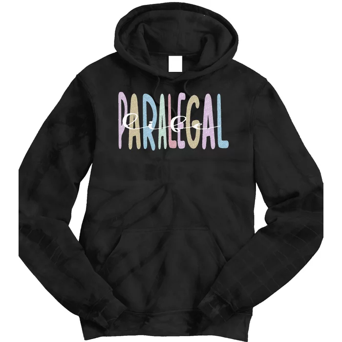 Paralegal Life Law Attorney Assistant Paralegal Tie Dye Hoodie