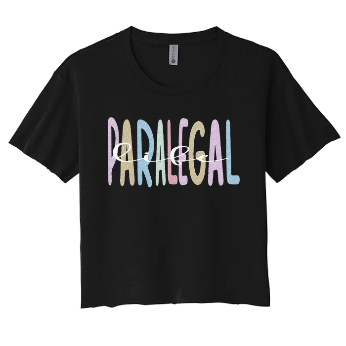 Paralegal Life Law Attorney Assistant Paralegal Women's Crop Top Tee