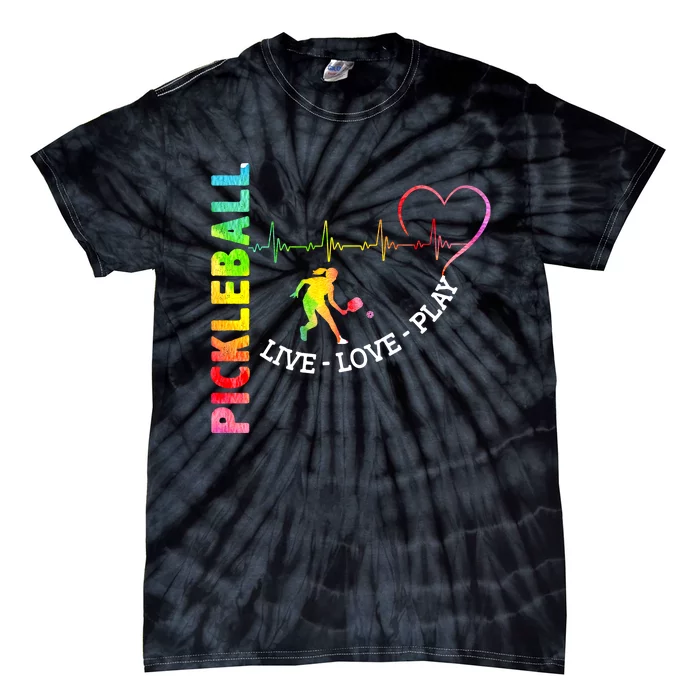 PICKLEBALL LIVE LOVE PLAY Tie-Dye T-Shirt