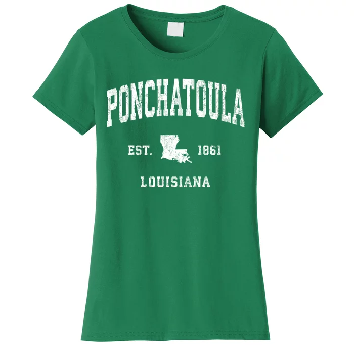 Ponchatoula Louisiana La Vintage Athletic Women's T-Shirt