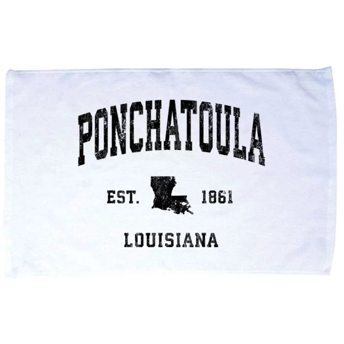 Ponchatoula Louisiana La Vintage Athletic Microfiber Hand Towel