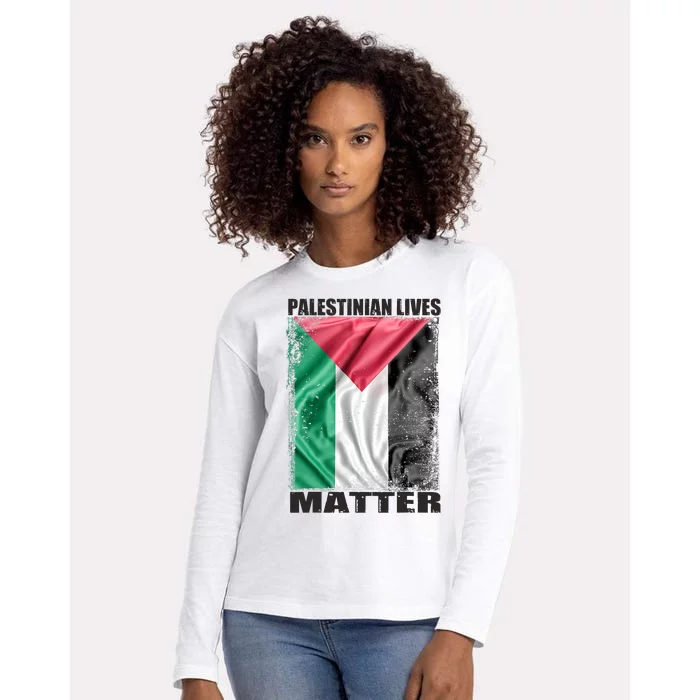 Palestinian Lives Matter Free Palestine Flag Palestinian Womens Cotton Relaxed Long Sleeve T-Shirt