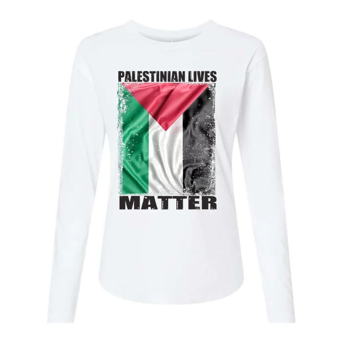 Palestinian Lives Matter Free Palestine Flag Palestinian Womens Cotton Relaxed Long Sleeve T-Shirt