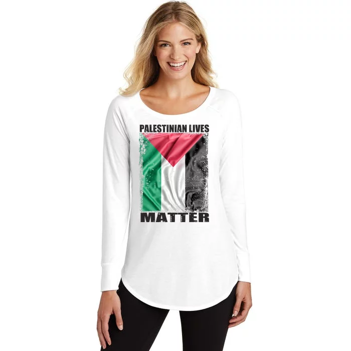 Palestinian Lives Matter Free Palestine Flag Palestinian Women's Perfect Tri Tunic Long Sleeve Shirt