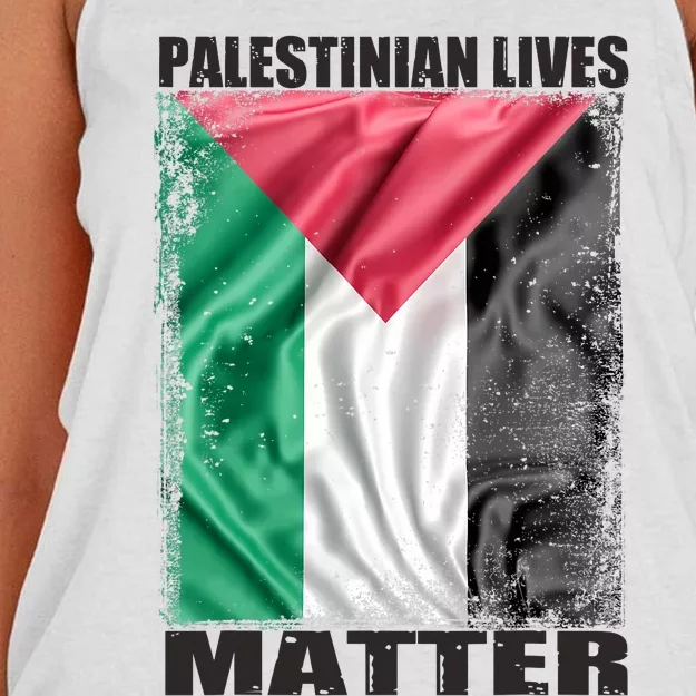 Palestinian Lives Matter Free Palestine Flag Palestinian Women's Knotted Racerback Tank