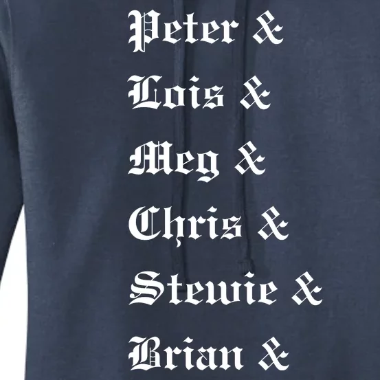 Peter Lois Meg Chris Stewie Brian Women's Pullover Hoodie