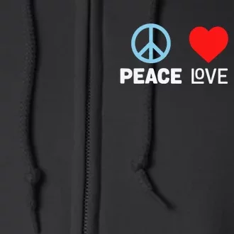 Peace Love Matzo Funny Passover Seder Jewish Food Full Zip Hoodie