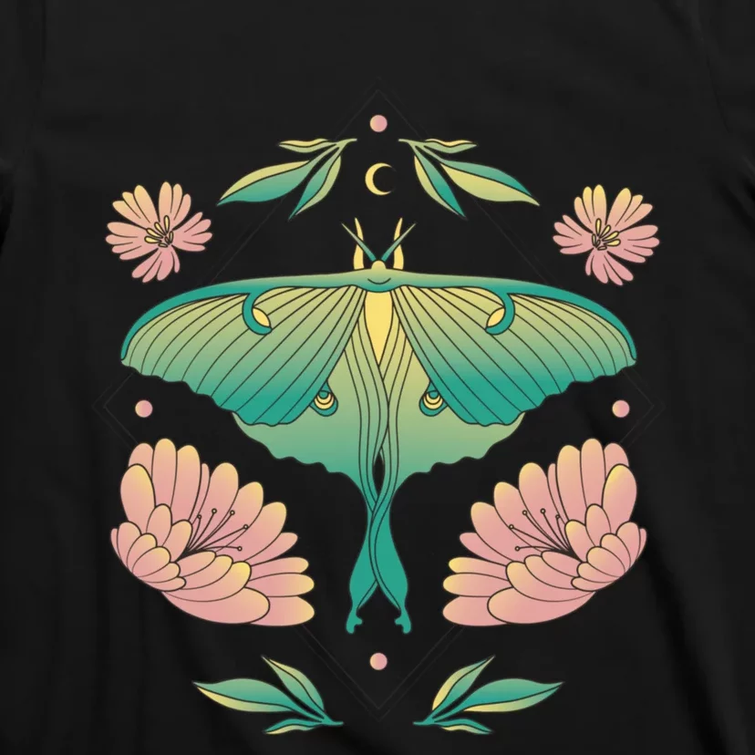 Pastel Luna Moth Butterfly Bug Insect T-Shirt