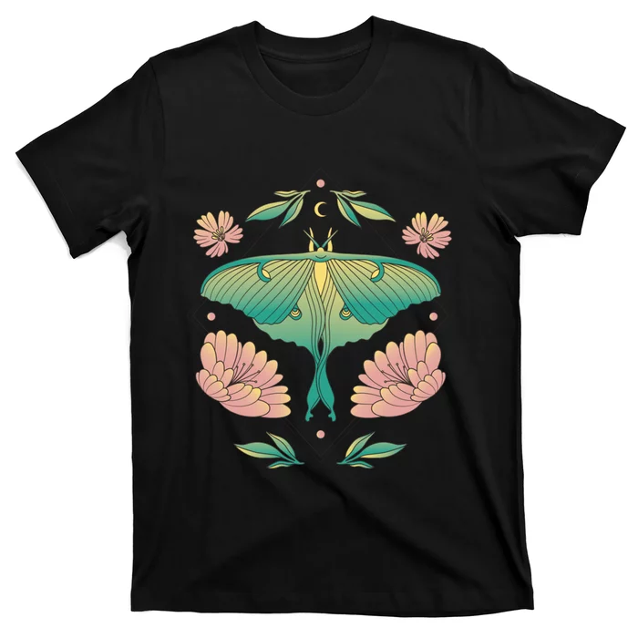 Pastel Luna Moth Butterfly Bug Insect T-Shirt