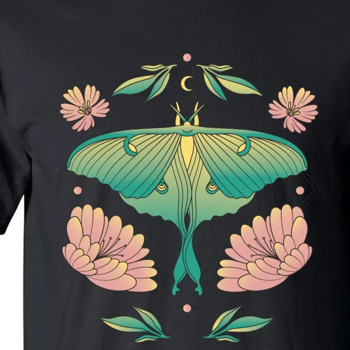 Pastel Luna Moth Butterfly Bug Insect Tall T-Shirt