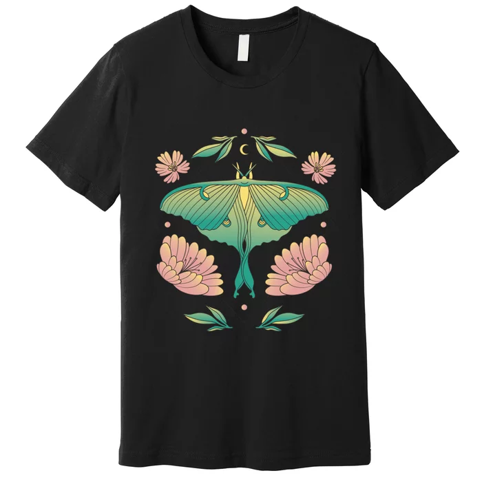 Pastel Luna Moth Butterfly Bug Insect Premium T-Shirt