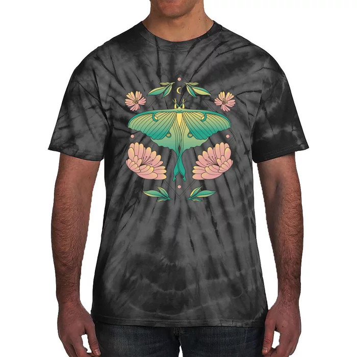 Pastel Luna Moth Butterfly Bug Insect Tie-Dye T-Shirt