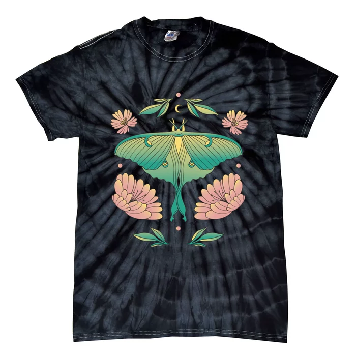 Pastel Luna Moth Butterfly Bug Insect Tie-Dye T-Shirt