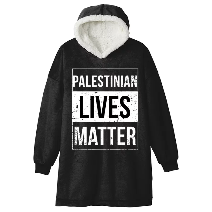 Palestinian Lives Matter Palestine Muslim Arabic Hooded Wearable Blanket