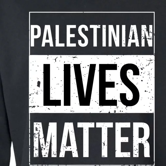 Palestinian Lives Matter Palestine Muslim Arabic Cropped Pullover Crew