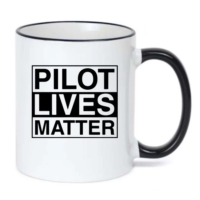 PILOT LIVES MATTER Funny Pilot Black Color Changing Mug