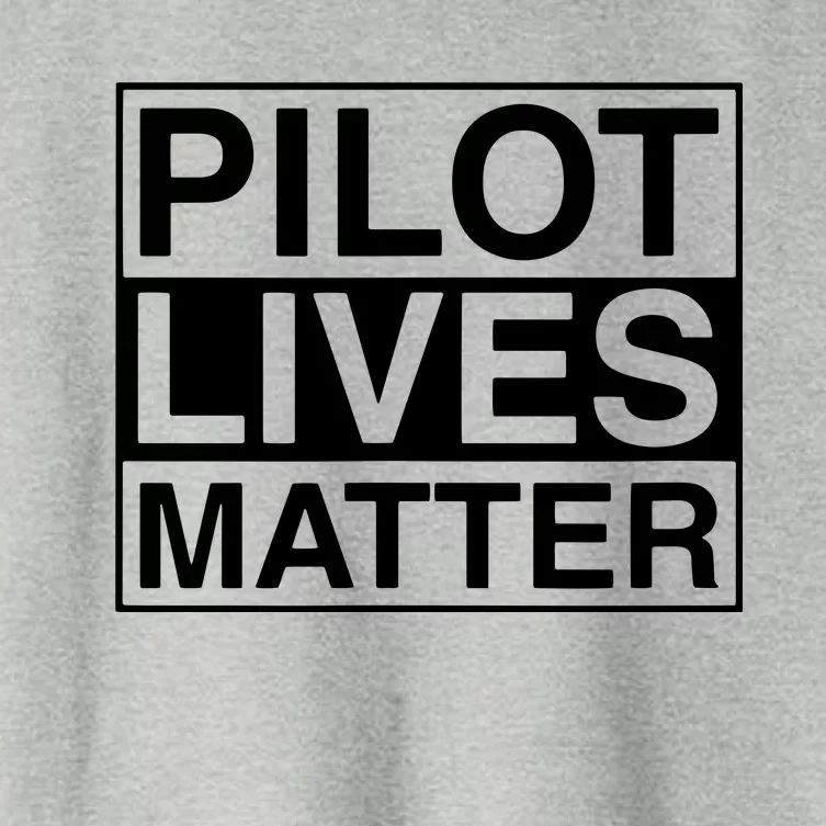 PILOT LIVES MATTER Funny Pilot Women's Crop Top Tee