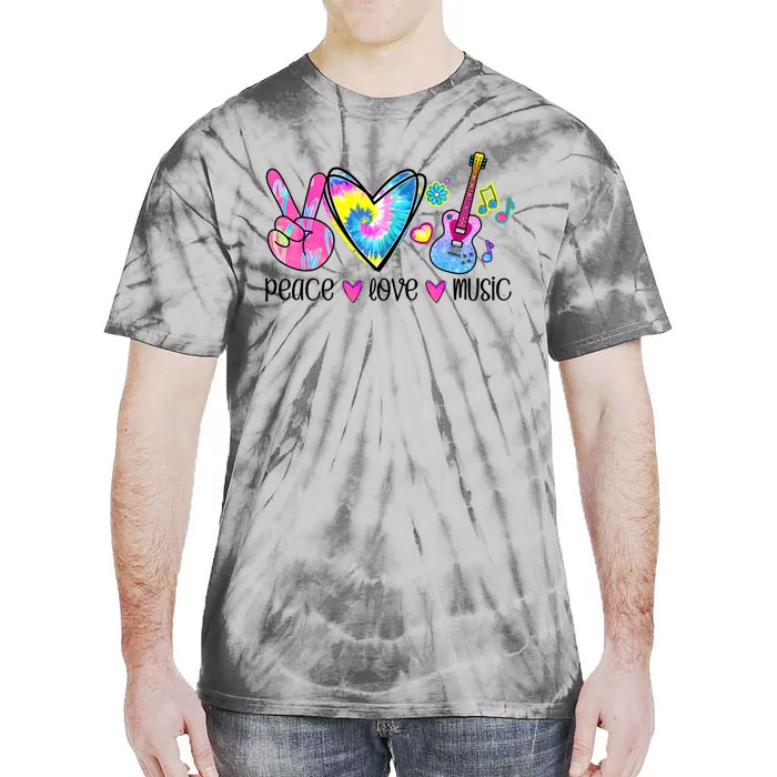 Peace Love Music Tie Dye Tie-Dye T-Shirt