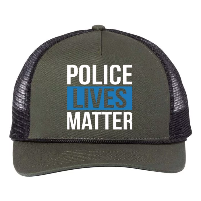 POLICE LIVES MATTER Retro Rope Trucker Hat Cap