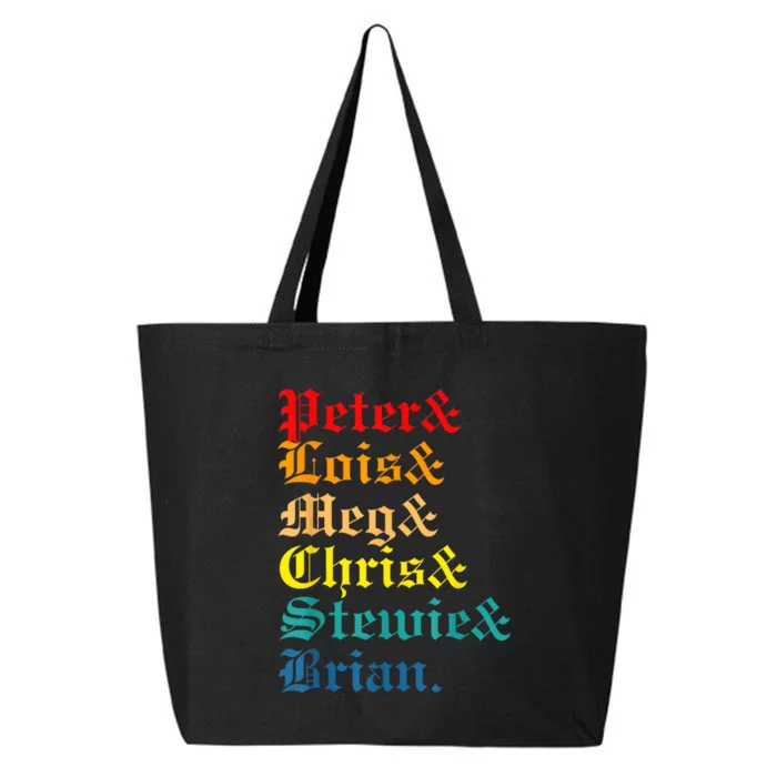 Peter Lois Meg Chris Stewie Brian 25L Jumbo Tote