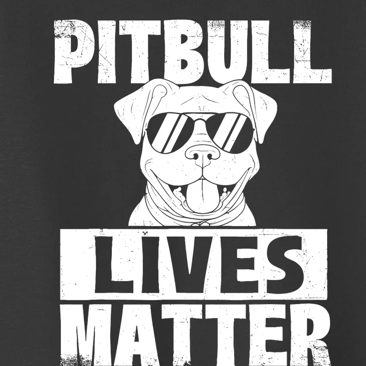 Pitbull Lives Matter Pittie Lover Dog Lover Pet Owner Toddler T-Shirt