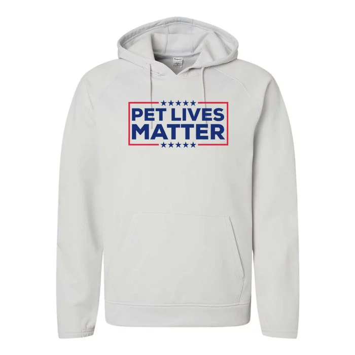 Pet Lives Matter Trump 2024 Donald Trump Cats Performance Fleece Hoodie