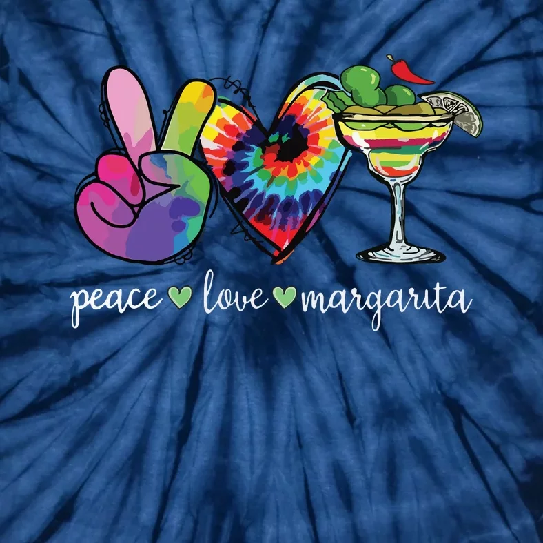 Peace Love Margarita Tie Dye Happy Cinco De Mayo Mexican Tie-Dye T-Shirt