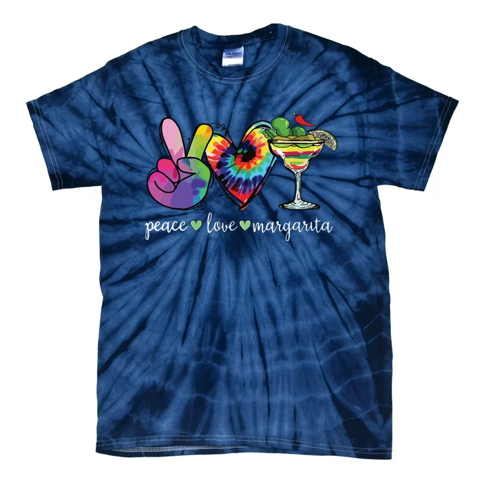 Peace Love Margarita Tie Dye Happy Cinco De Mayo Mexican Tie-Dye T-Shirt