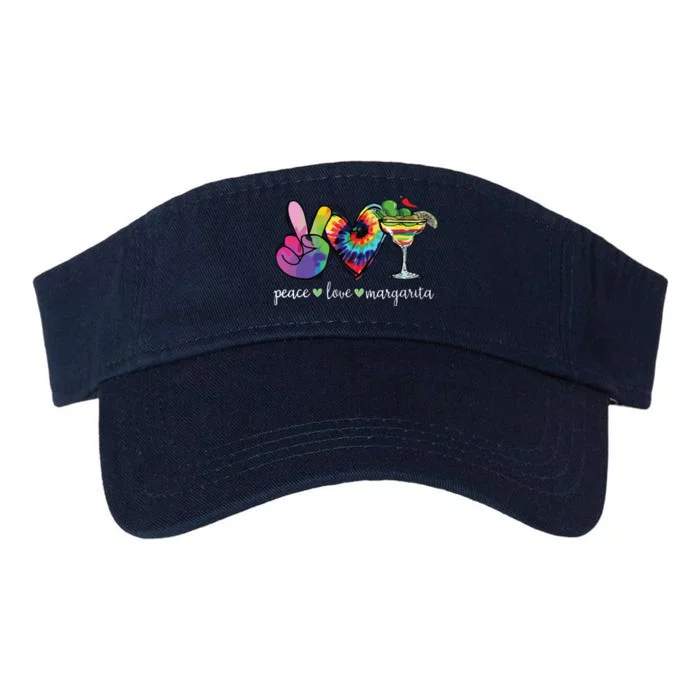 Peace Love Margarita Tie Dye Happy Cinco De Mayo Mexican Valucap Bio-Washed Visor