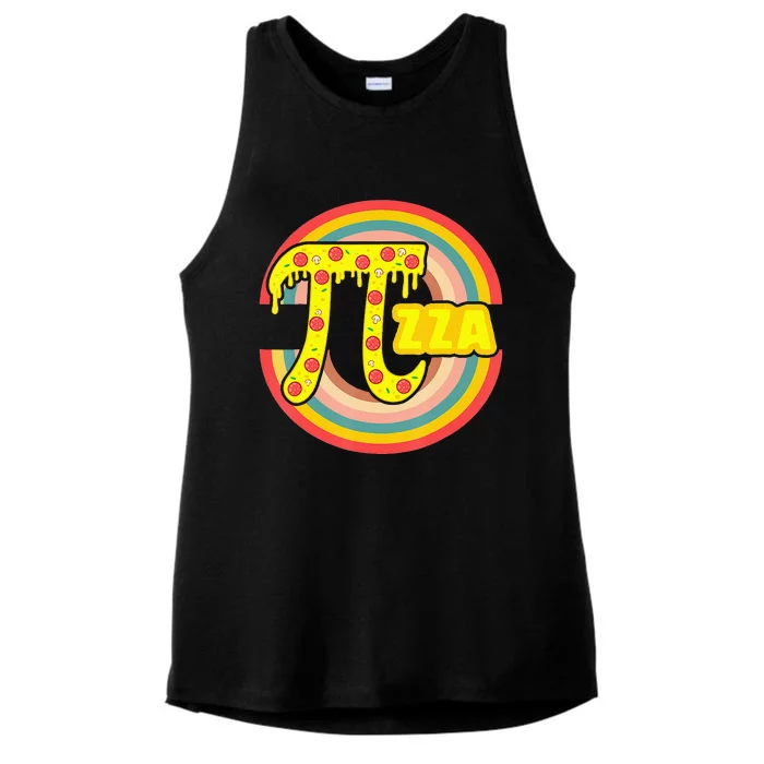 Pizza Lover Math Teacher 3 14 Geek Mathematics Pi Day Ladies Tri-Blend Wicking Tank